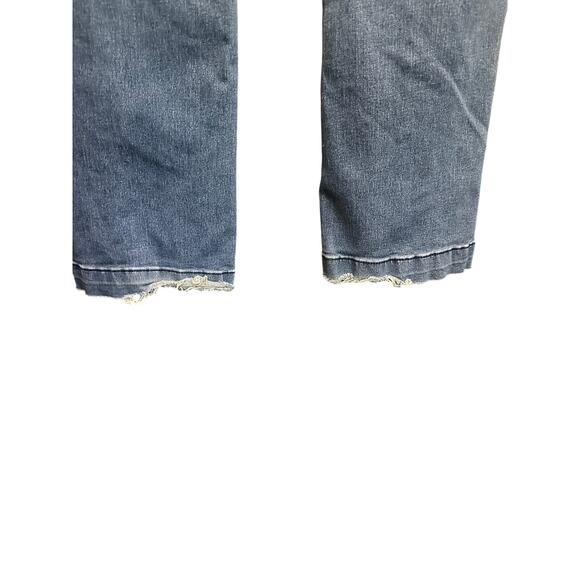 Free People Low Rise Split Hem Y2K Boho Coastal Cowgirl Pull On Flared Jeans 28 - Picture 13 of 14